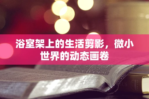 浴室架上的生活剪影，微小世界的动态画卷