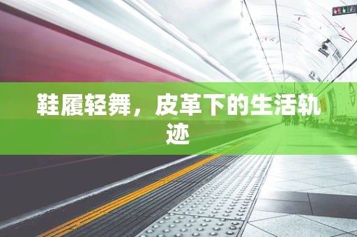 鞋履轻舞，皮革下的生活轨迹