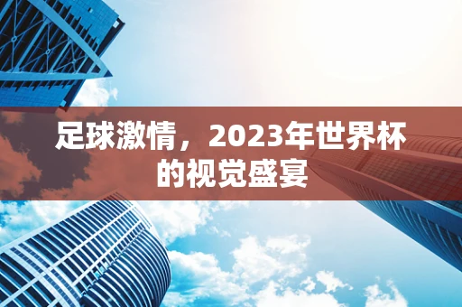 足球激情，2023年世界杯的视觉盛宴