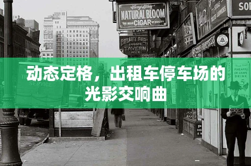 动态定格，出租车停车场的光影交响曲