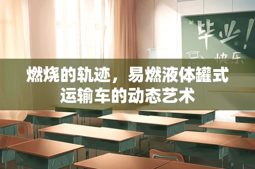 燃烧的轨迹，易燃液体罐式运输车的动态艺术