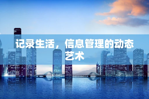 记录生活，信息管理的动态艺术