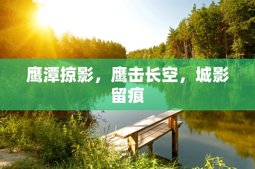 鹰潭掠影，鹰击长空，城影留痕
