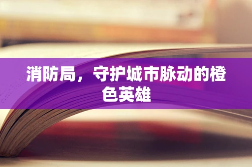 消防局，守护城市脉动的橙色英雄