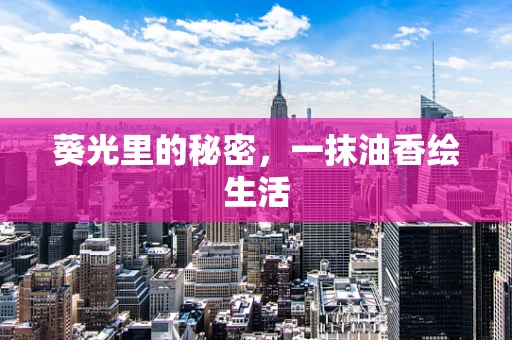 葵光里的秘密，一抹油香绘生活