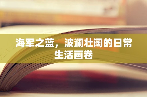 海军之蓝，波澜壮阔的日常生活画卷