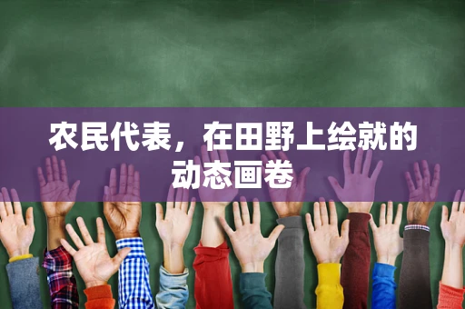 农民代表，在田野上绘就的动态画卷