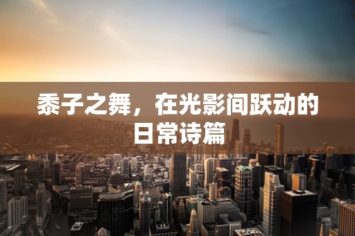 黍子之舞，在光影间跃动的日常诗篇