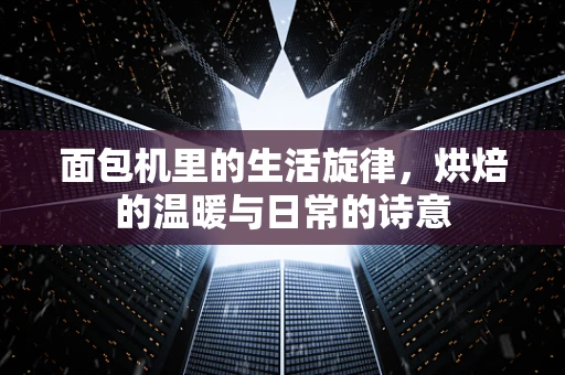 面包机里的生活旋律，烘焙的温暖与日常的诗意