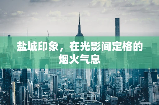 盐城印象，在光影间定格的烟火气息