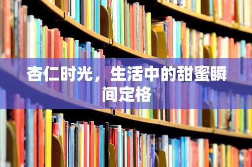 杏仁时光，生活中的甜蜜瞬间定格