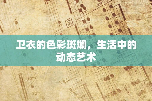 卫衣的色彩斑斓，生活中的动态艺术