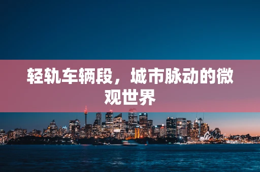 轻轨车辆段，城市脉动的微观世界