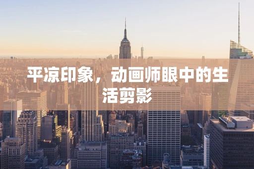 平凉印象，动画师眼中的生活剪影