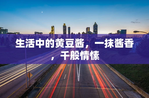 生活中的黄豆酱，一抹酱香，千般情愫