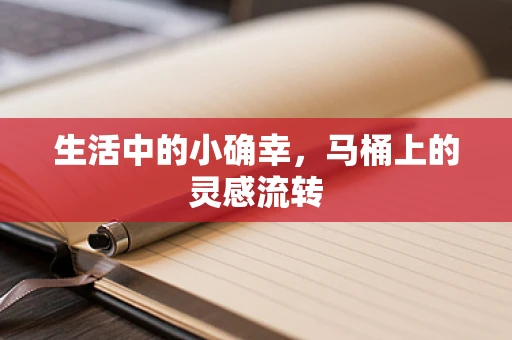 生活中的小确幸，马桶上的灵感流转