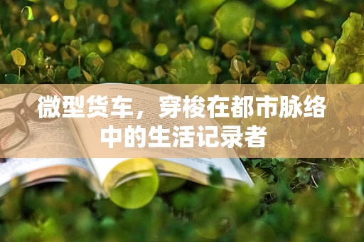 微型货车，穿梭在都市脉络中的生活记录者
