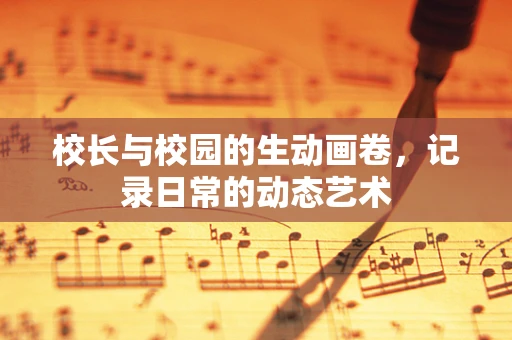 校长与校园的生动画卷，记录日常的动态艺术