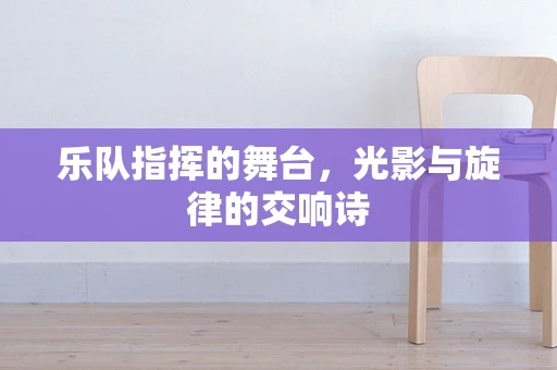 乐队指挥的舞台，光影与旋律的交响诗