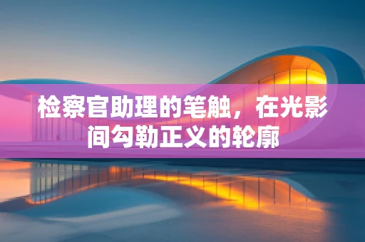 检察官助理的笔触，在光影间勾勒正义的轮廓