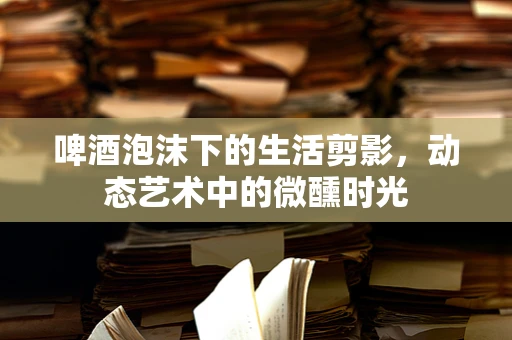 啤酒泡沫下的生活剪影，动态艺术中的微醺时光