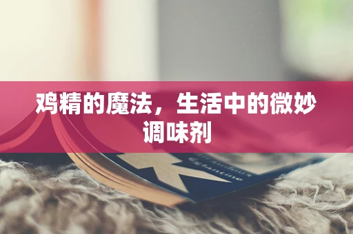 鸡精的魔法，生活中的微妙调味剂