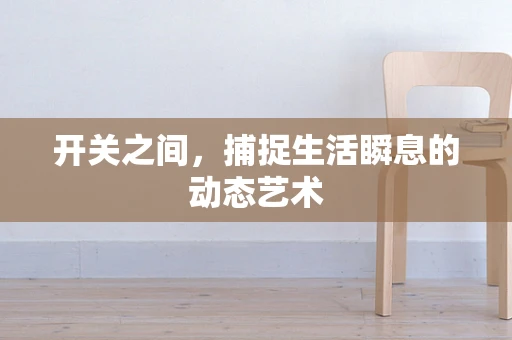 开关之间，捕捉生活瞬息的动态艺术