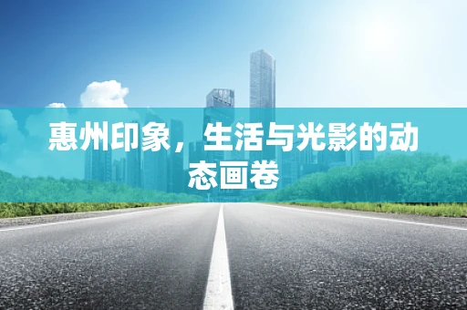 惠州印象，生活与光影的动态画卷