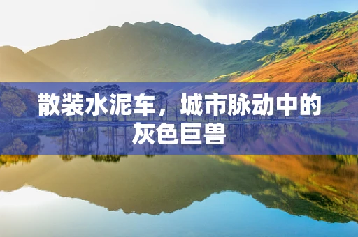 散装水泥车，城市脉动中的灰色巨兽