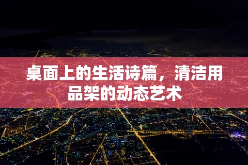 桌面上的生活诗篇，清洁用品架的动态艺术