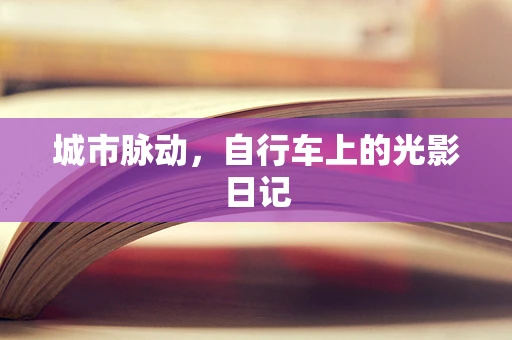 城市脉动，自行车上的光影日记