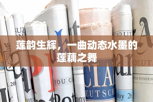 莲韵生辉，一曲动态水墨的莲藕之舞