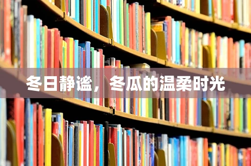 冬日静谧，冬瓜的温柔时光