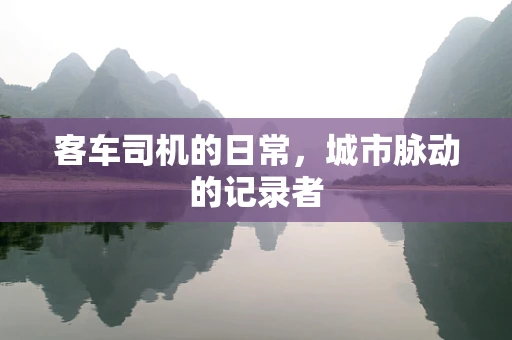 客车司机的日常，城市脉动的记录者
