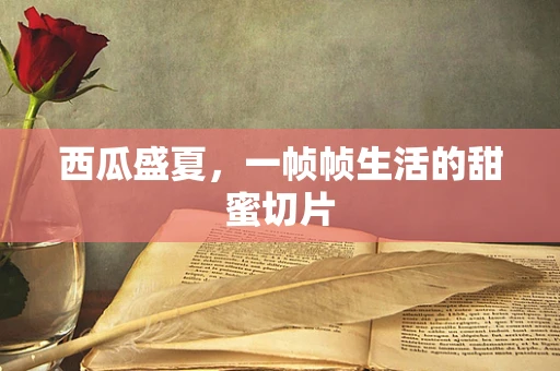 西瓜盛夏，一帧帧生活的甜蜜切片