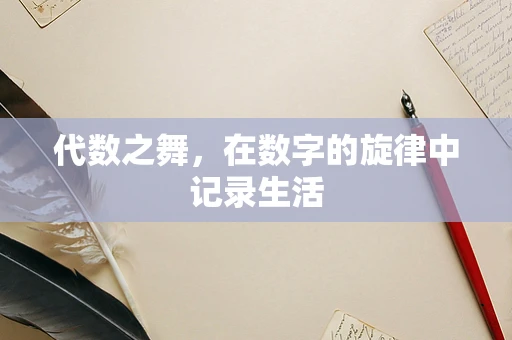 代数之舞，在数字的旋律中记录生活