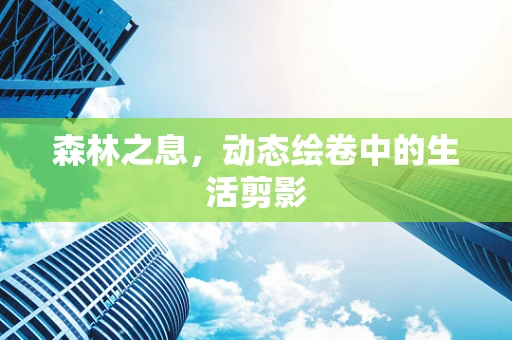 森林之息，动态绘卷中的生活剪影