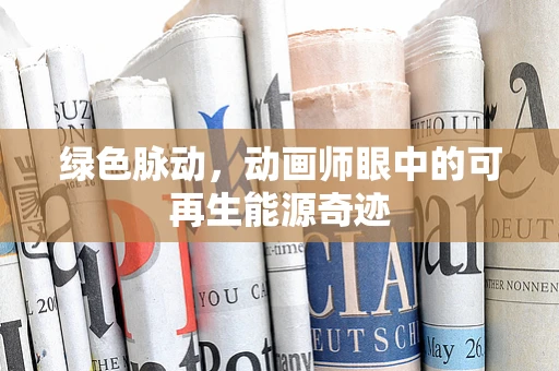 绿色脉动，动画师眼中的可再生能源奇迹