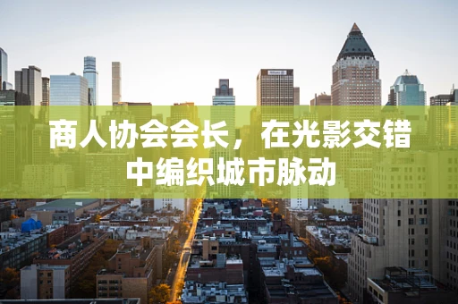 商人协会会长，在光影交错中编织城市脉动