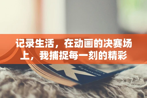 记录生活，在动画的决赛场上，我捕捉每一刻的精彩
