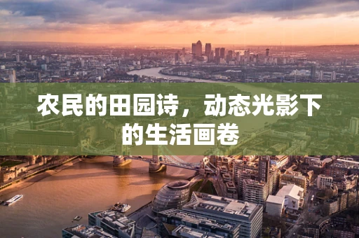 农民的田园诗，动态光影下的生活画卷