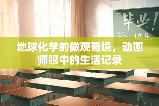 地球化学的微观奇境，动画师眼中的生活记录