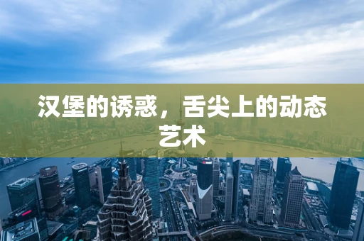 汉堡的诱惑，舌尖上的动态艺术