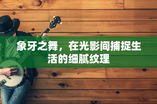 象牙之舞，在光影间捕捉生活的细腻纹理