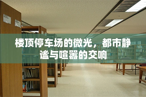 楼顶停车场的微光，都市静谧与喧嚣的交响