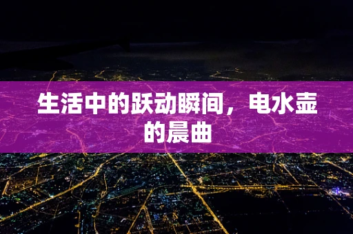 生活中的跃动瞬间，电水壶的晨曲