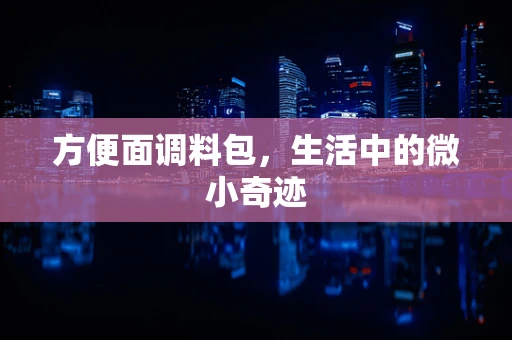 方便面调料包，生活中的微小奇迹