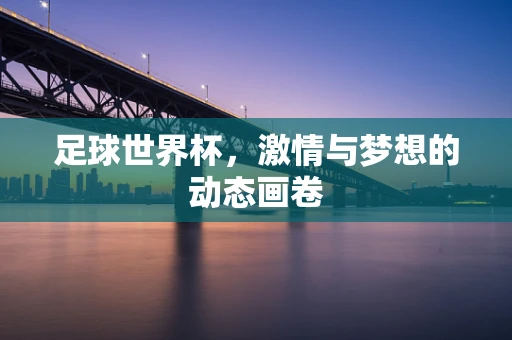 足球世界杯，激情与梦想的动态画卷