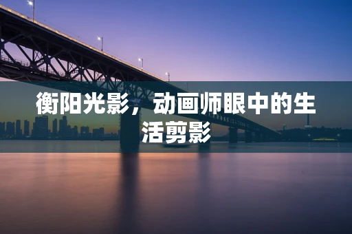 衡阳光影，动画师眼中的生活剪影