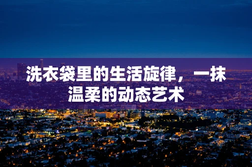 洗衣袋里的生活旋律，一抹温柔的动态艺术